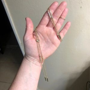 Gold KS necklace
